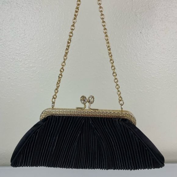 Nicole Lee Collection Clasp Closure Black Evening Purse - Picture 11 of 11